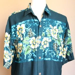 Vintage 90's Hawaiian Aloha Camp Shirt XL